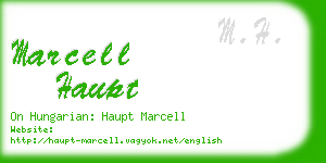 marcell haupt business card